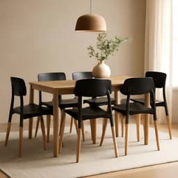 Silla de comedor Baires4 Milán con estructura color negro x 6 unidades