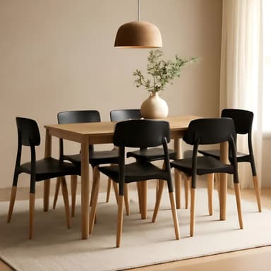 Silla de comedor Baires4 Milán con estructura color negro x 6 unidades