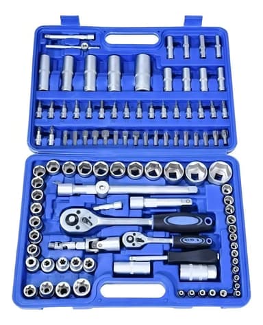 Caja Set Juego De Tubos Bocallave Cricket 108 Piezas 1/2-1/4
