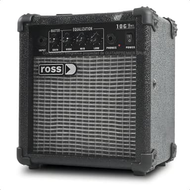 Amplificador Transistor Ross G10 Guitarra Eléctrica 10W Negro/Amarillo