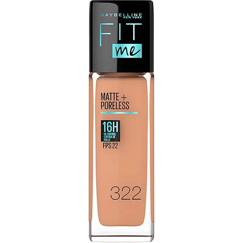 Base Fit Me Matte + Poreless 128 Warm Nude Maybelline