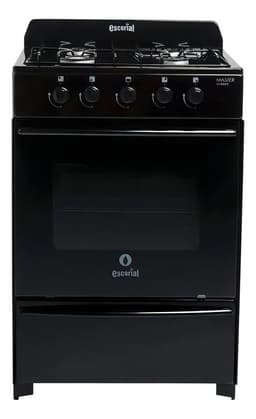 Cocina Escorial Master Classic Gas GLP Negra con Visor