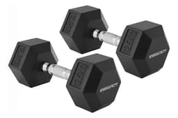Mancuernas Pesas Hexagonal 12.5 Kgs Par Engomadas No Rayan el Piso