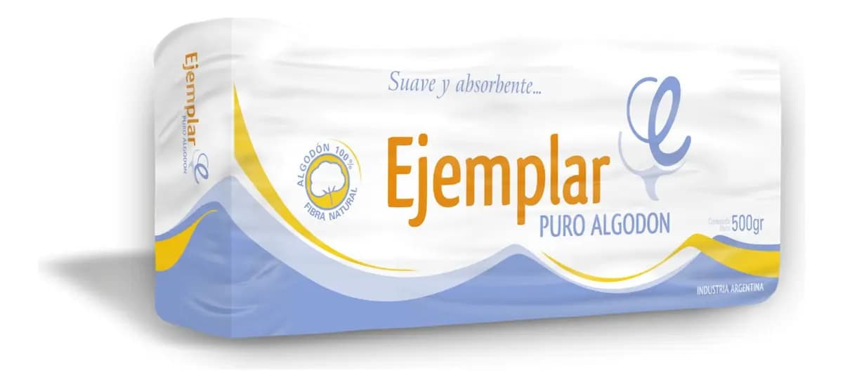 Algodón Hidrófilo Plegado Ejemplar X 500 Grs Suave Absorbente Puro Algodón natural Para Uso Profesional Y Domestico Multiproposito Compacto Y Uniforme Para Clinicas Consultorios Farmacias