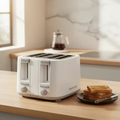 Tostadora Electrica 7 Niveles Novohome 4 Rebanadas 1700w Nh-to040 Color Blanco