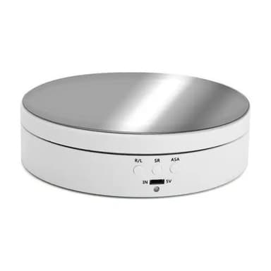 Exhibidor Con Base Giratoria Espejada Xrf-039 Color Blanco