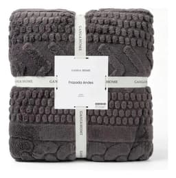 Frazada Andes King 280x240 | Ganga Home Corderito Soft 3130 G Gris Oscuro