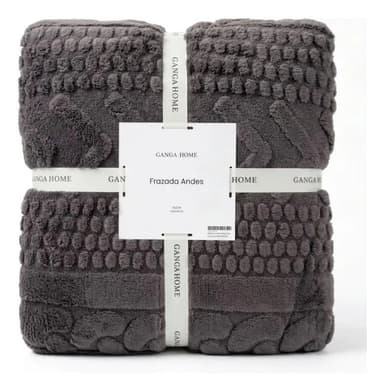 Frazada Andes King 280x240 | Ganga Home Corderito Soft 3130 G Gris Oscuro