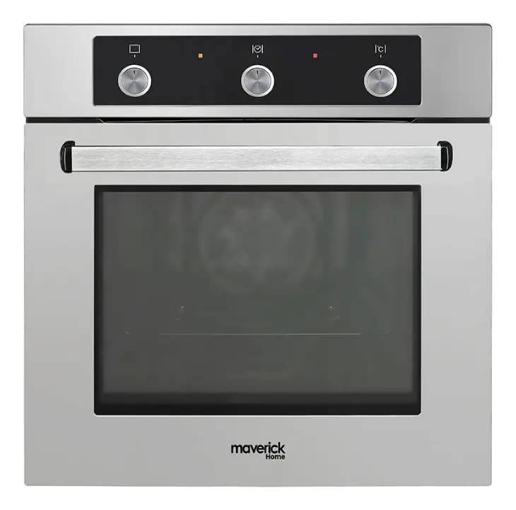 Horno Empotrable Maverick Lyon 2 Acero Inoxidable 60cm Luz Interna Control Mecánico