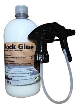 Rockglue Adhesivo Fijador Para Piedras Y Mantillos 2 X1litro Transparente 2 Mm 2 Cm