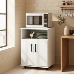 Mueble para microondas G10 Centro Estant blanco Alto 73 x Ancho 54 cm