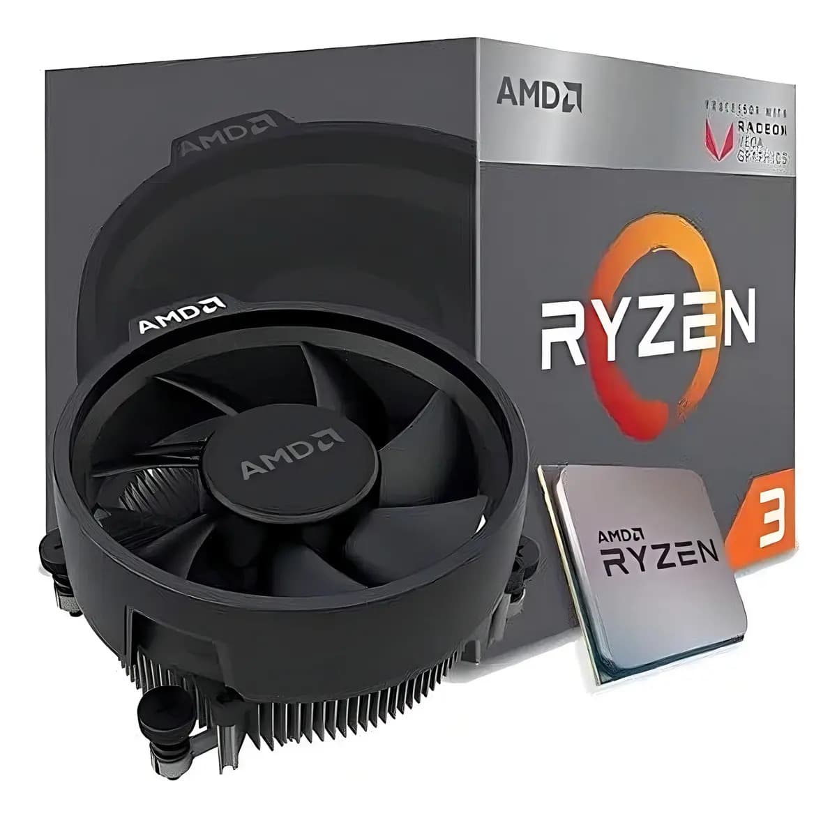 Procesador gamer AMD Ryzen 3 3200G de 4 núcleos y 4GHz con gráfica integrada