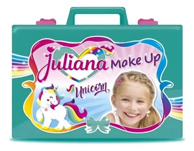 Valija Juliana Make Up Unicornio Sisfriends Juego Infantil Color Celeste