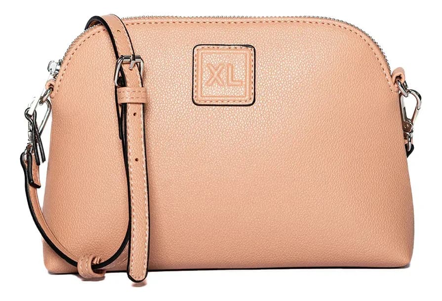 Cartera Bandolera Xl Extra Large Hanna Rosa Nude