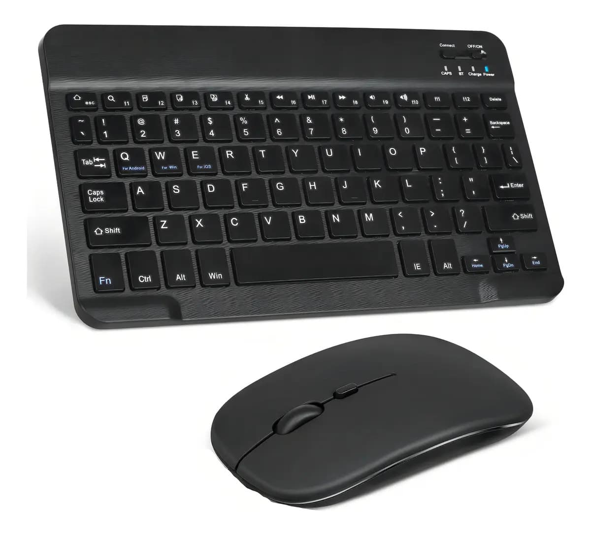 Kit Teclado Bluetooth INT.CO Color NEGRO - Apto Celular Tablet Notebook