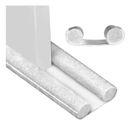 Burlete Zócalo Gadnic Doble Bajo Puerta Aislante Reforzado Color Blanco