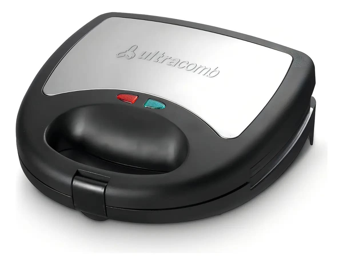 Sandwichera 3 En 1 Marca Ultracomb Modelo Sw-2801 - Negro