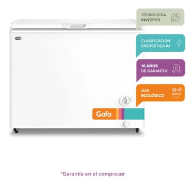 Freezer Inverter Gafa FGHI300B 280lts 4 Temperaturas Blanco