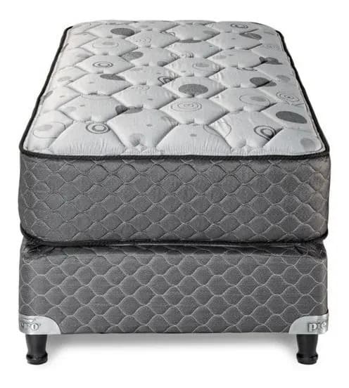 Sommier Piero Regno 190 X 80 Resortes Color Gris oscuro