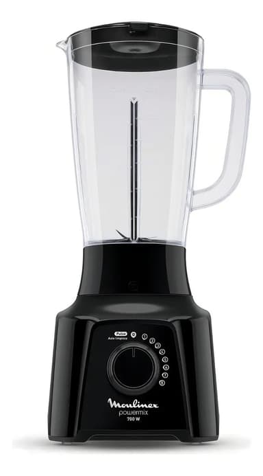 Licuadora Moulinex Powermix Negra 8 Velocidades 2 Litros Negro