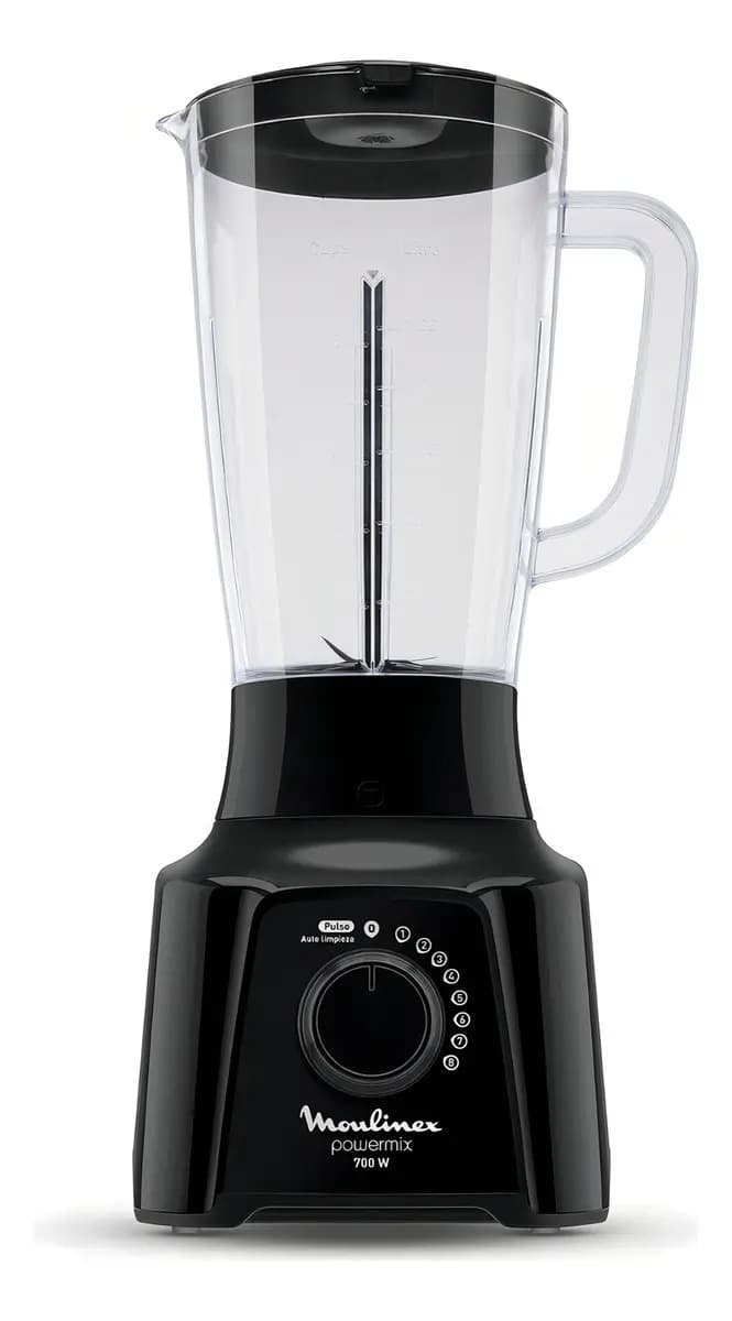 Licuadora Moulinex Powermix Negra 8 Velocidades 2 Litros Negro