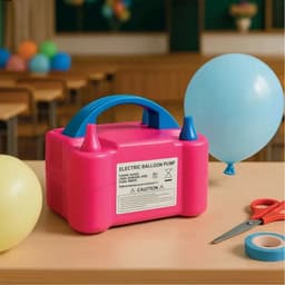 Inflador de Globos MTL Eléctrico Portátil con Doble Boquilla Potente y Rápido Compresor de Aire Ideal para Decoración de Fiestas Cumpleaños Bodas Eventos Baby Shower Aniversarios y Celebraciones