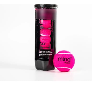 Pelotas De Padel Boom Pink Edition Alta Calidad X3