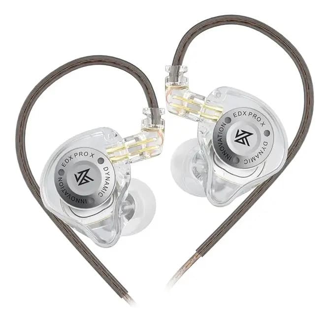 Auriculares In Ear Kz Edx Pro X con Micrófono Color Cristal