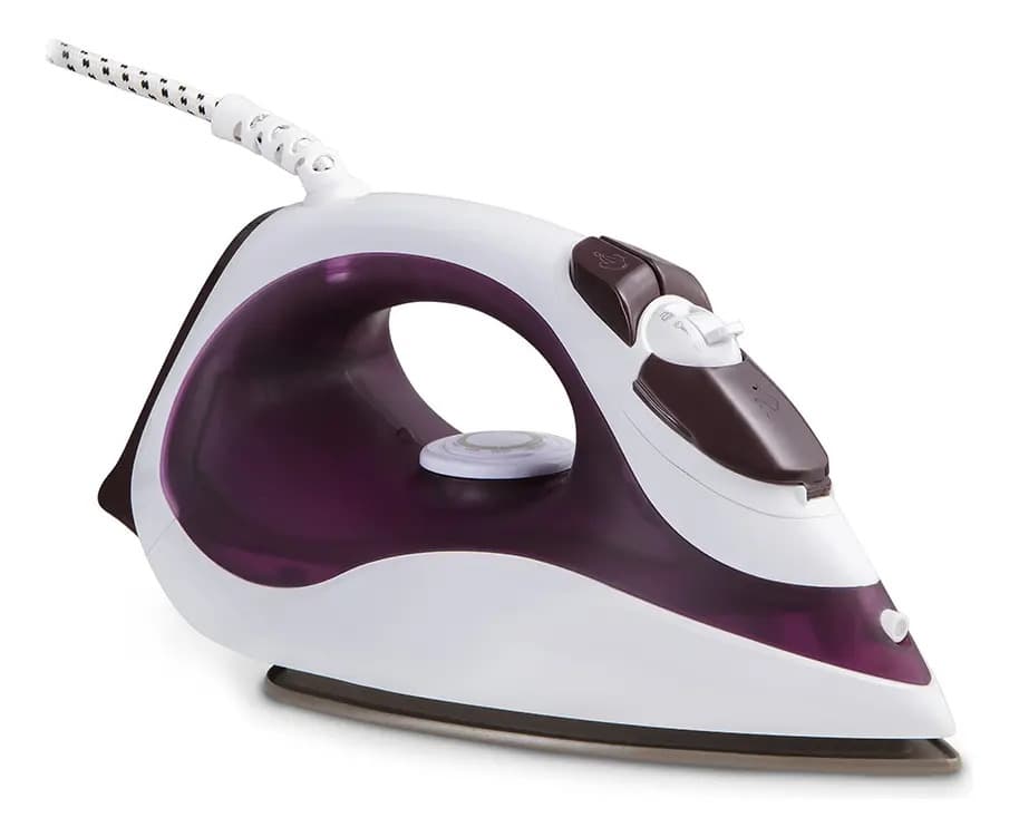 Plancha A Vapor Atma Perfect Care Pav1217pi Color Blanco y Violeta
