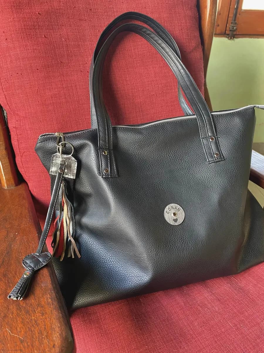 Cartera Tote Mujer Eco Cuero Grande Porta Notebook 15 Aurora