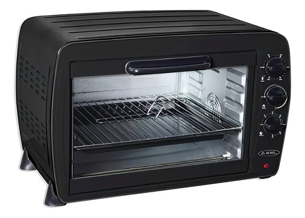 Horno Electrico Negro 45 L Conveccion Grill Luz Axel Ax-hc45