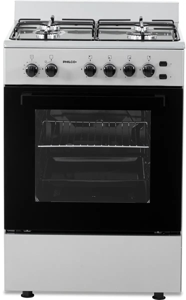 Cocina Multigas Philco Phcm56m 4 Hornallas 56cm Color Plata