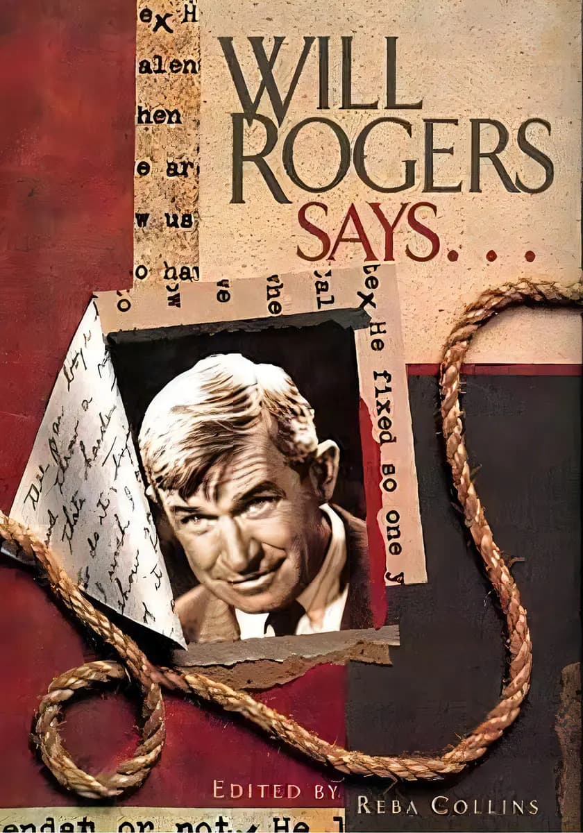 Will Rogers Says..., De Will Rogers. Editorial Aple Corps Publishers, Tapa Dura En Inglés