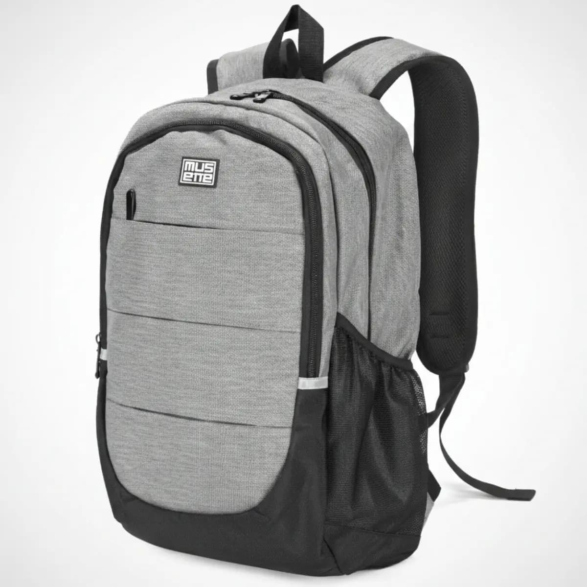 Mochila Porta Notebook 15.6 Urban Oxford Impermeable Musette Gris