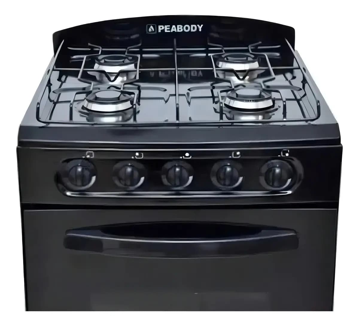 Cocina A Gas Peabody 53cm Negra Color Negro