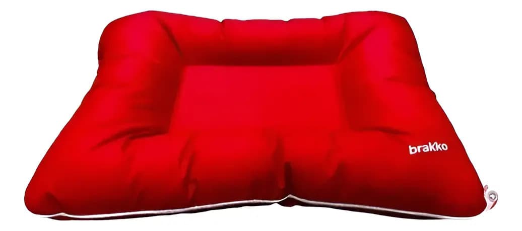 Colchoneta Para Perro Brakko Extreme Medium Color Rojo Diseño Liso