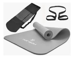 Mat de Yoga Ranbak 732 Antideslizante Biodegradable Plegable 180x62cm Gris