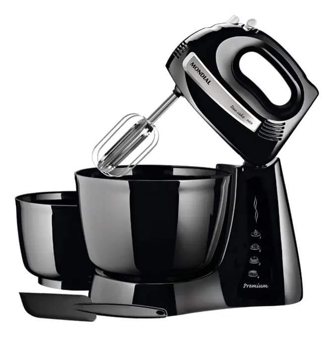 Batidora Con Bowl Mondial 500 W B-04np Negro 4 Velocidades