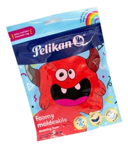 Foamy Pelikan Goma Masa Moldeable Flexible Y Suave 50gr X1 Color Rojo