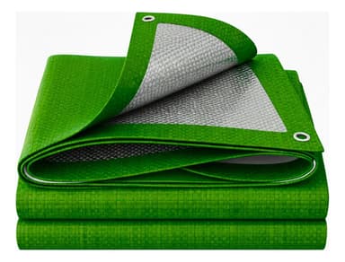 Lona Impermeable de Rafia Primarc Verde con Ojales 2.60x3.80 m