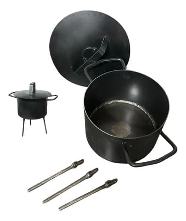 Disco Arado Paellera De 20cm+tapa- Patas Desmontables