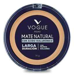 Polvo Compacto Vogue Mate Natural 14g Tono Canela