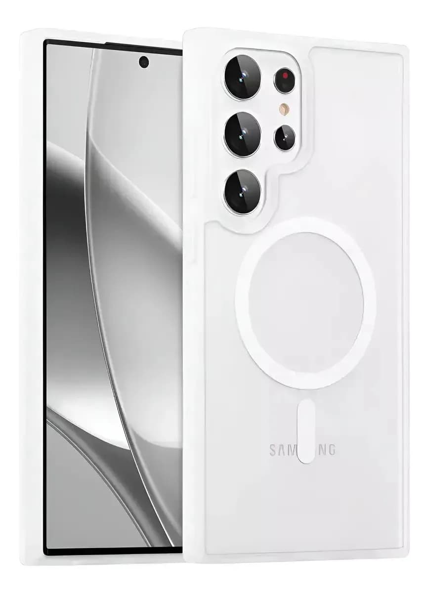 Funda Silicona Magnetica Norcel Para Samsung Galaxy S26 Ultra Color Transparente Resistente Suave Al Tacto Compatible Con Magsafe Bordes Reforzados