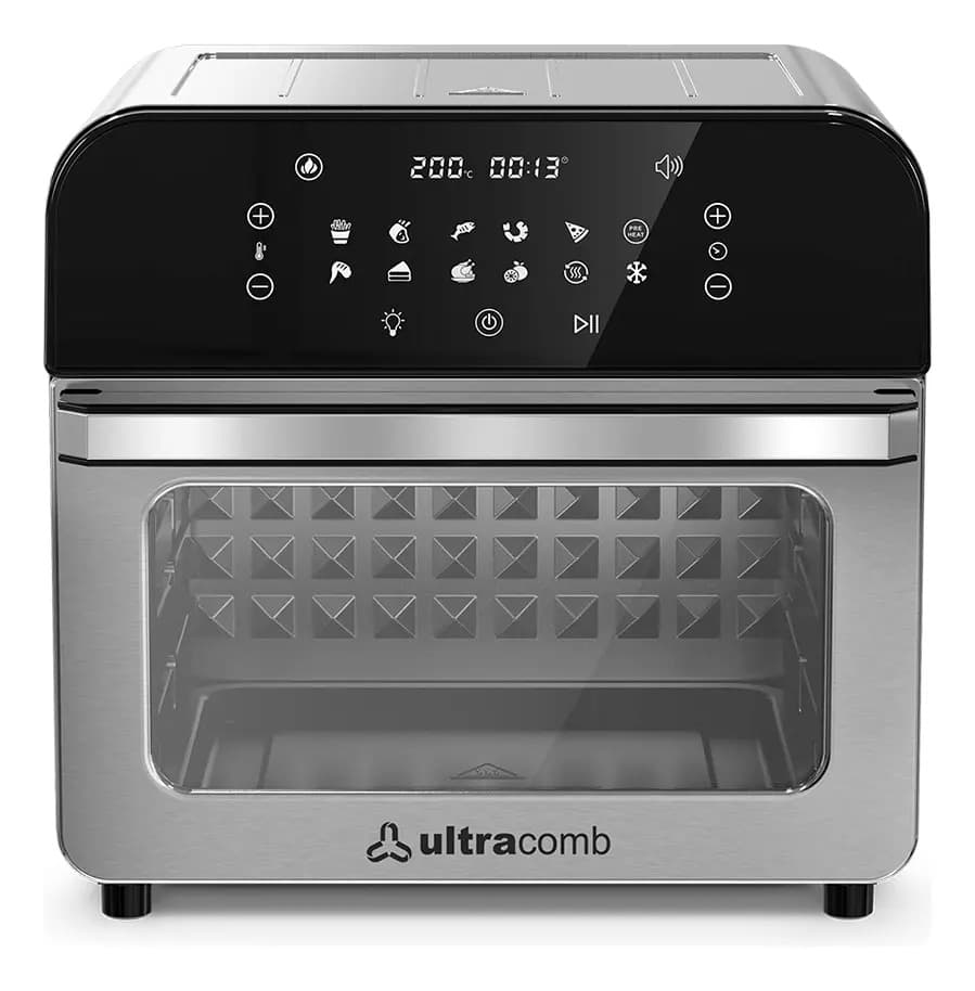 Freidora Aire Ultracomb 11.8 Lt Pantalla Táctil 12 Programas Color Plateado