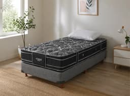 Sommier Viggo Esmeralda 80x190 Cm 130 Kg Alta Densidad Negro