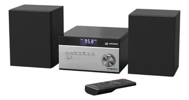 Microcomponente / Microsistema Ranser Mr-5538 Hi-Fi Bluetooth CD USB MP3 FM Negro