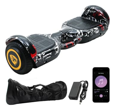 Patineta Skate Eléctrico Gadnic Hoverboard 65" 250W Carga Máxima 100 kg Autonomía 6-8 km Batería Litio 1,8Ah Color Rojo