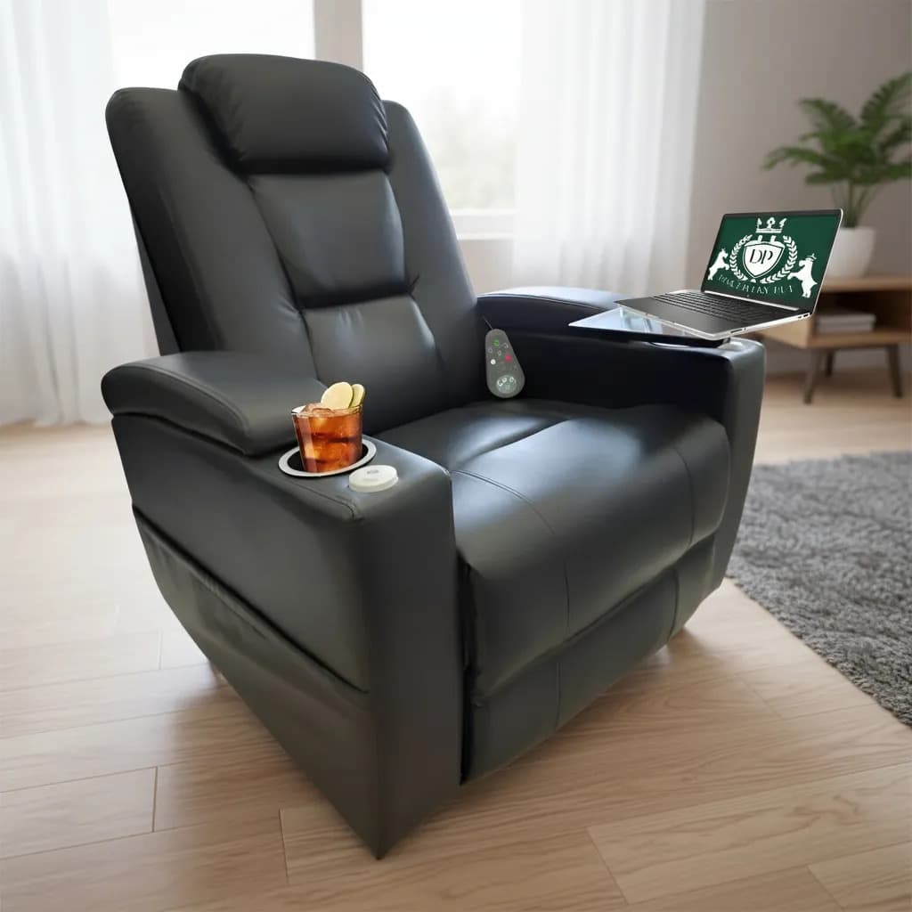 Sillon Masajeador Y Relax 8 Motores Calor Lumbar Negro
