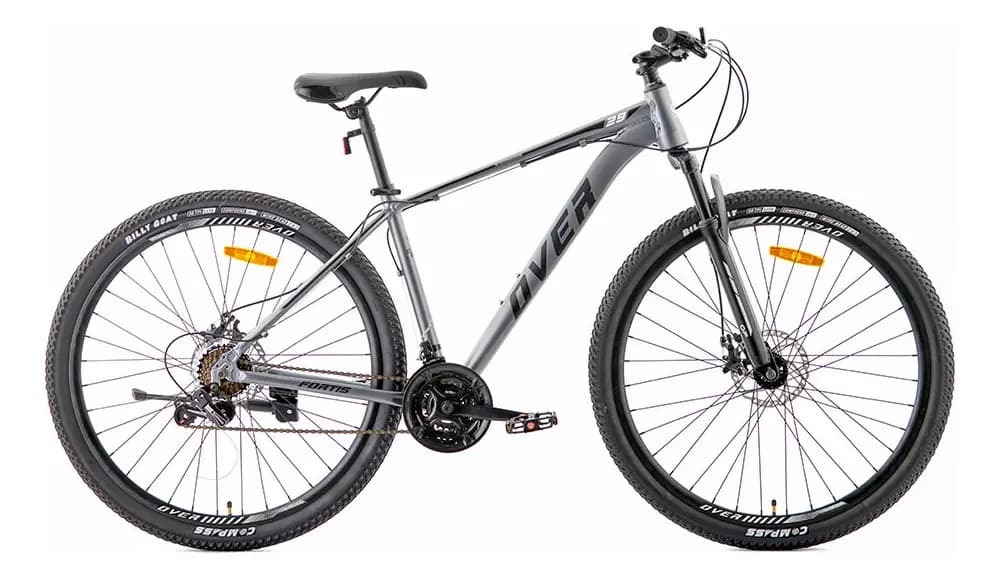 Bicicleta Mtb Overtech Fortis R29 Aluminio Full Shimano Color Gris/Negro/Negro Tamaño del cuadro L