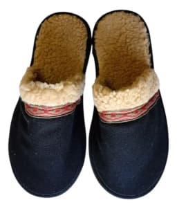 Pantuflas Hombre Clásicas Con Corderito